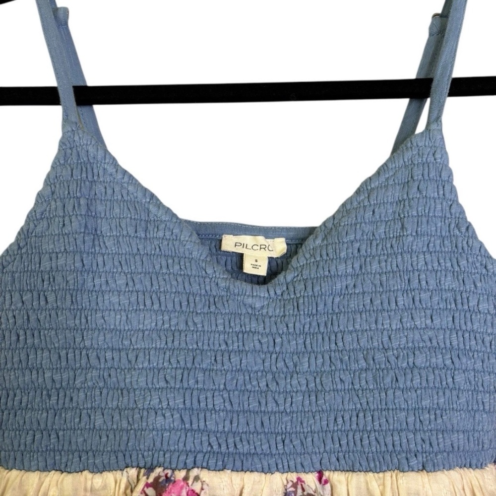 Anthropologie Pilcro Heritage Hanky Hem Tank Small S Floral Y2K Cottagecore - Picture 5 of 5